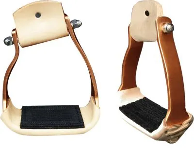 Angled Aluminum Stirrup ~ Copper