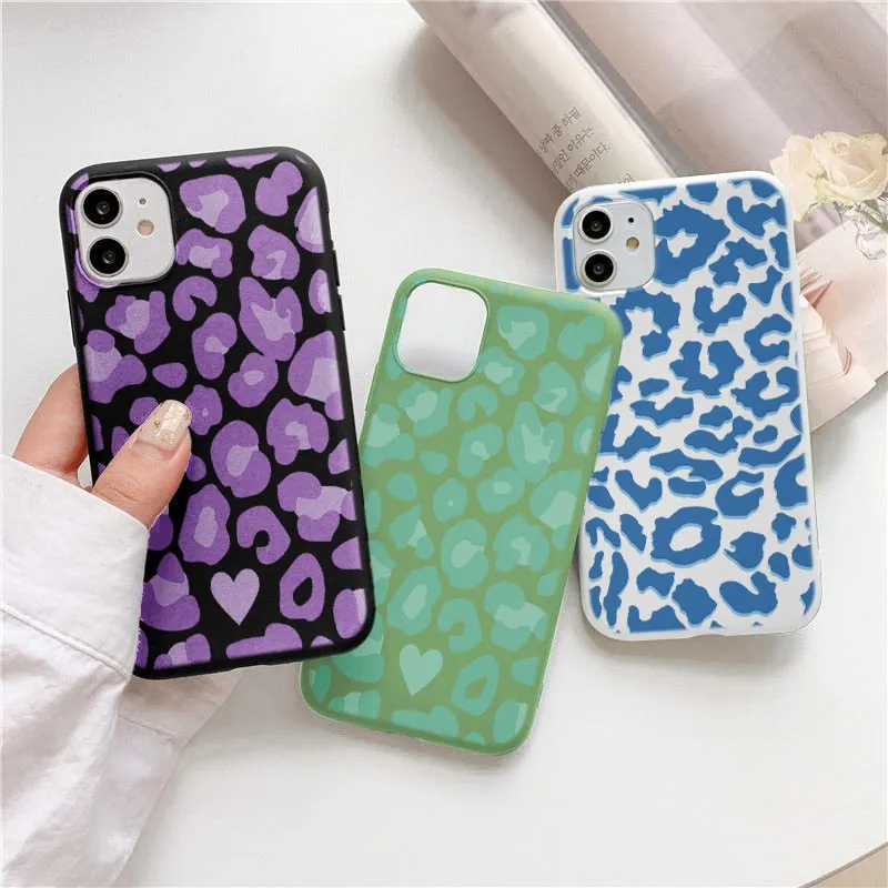 Bright Coloured Leopard Print Phone Case For Samsung Galaxy