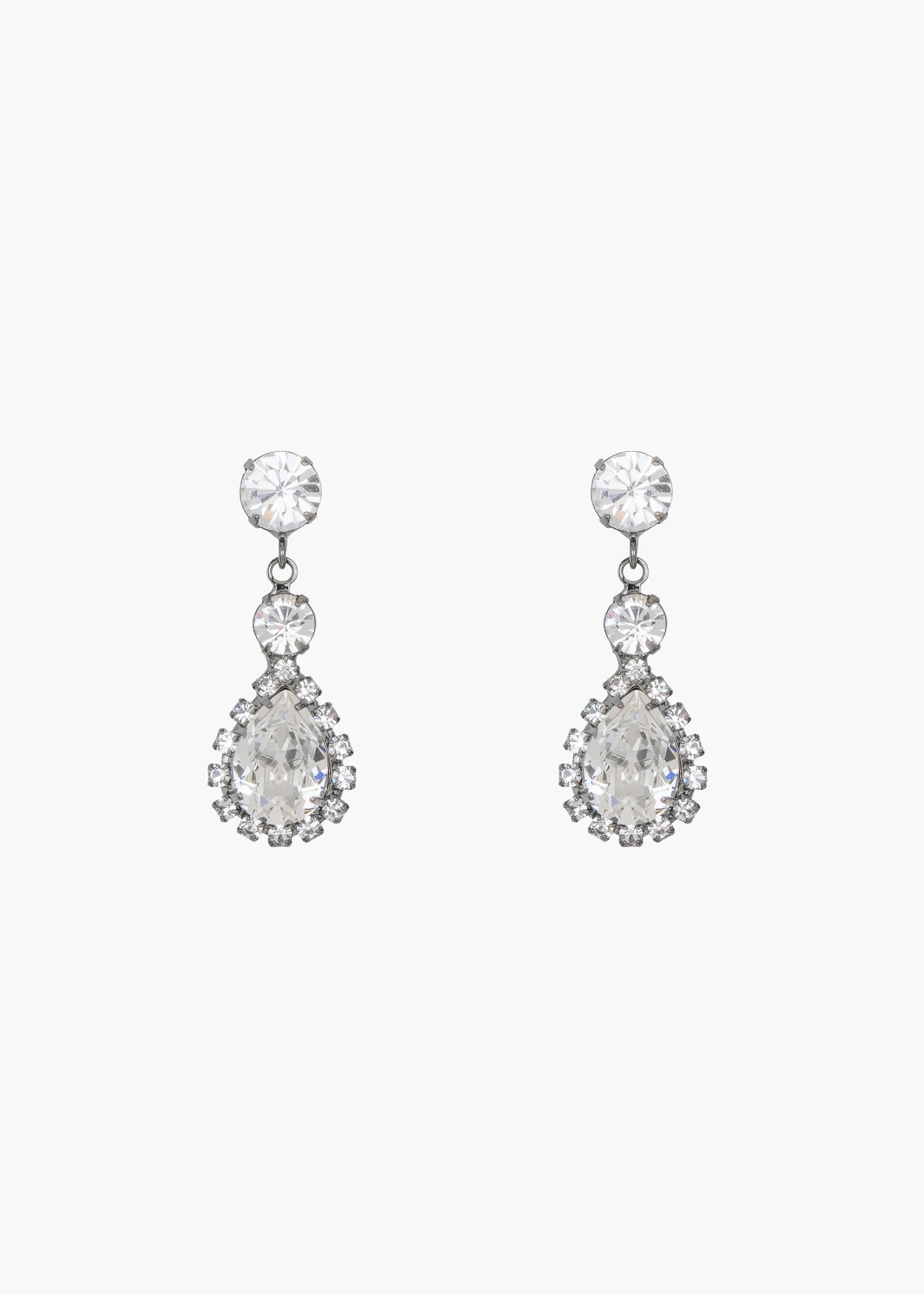 Edwina Earrings -- Gunmetal