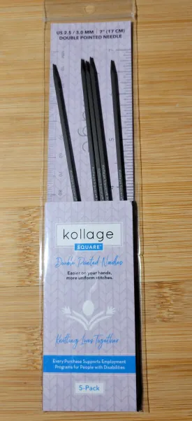 Kollage Double Pointed US 2.5 (3.0 mm) 7 inch/17 cm