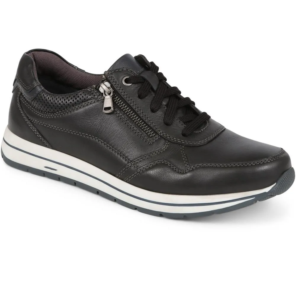 Leather Lace-up Trainers - PARK37001 / 323 393