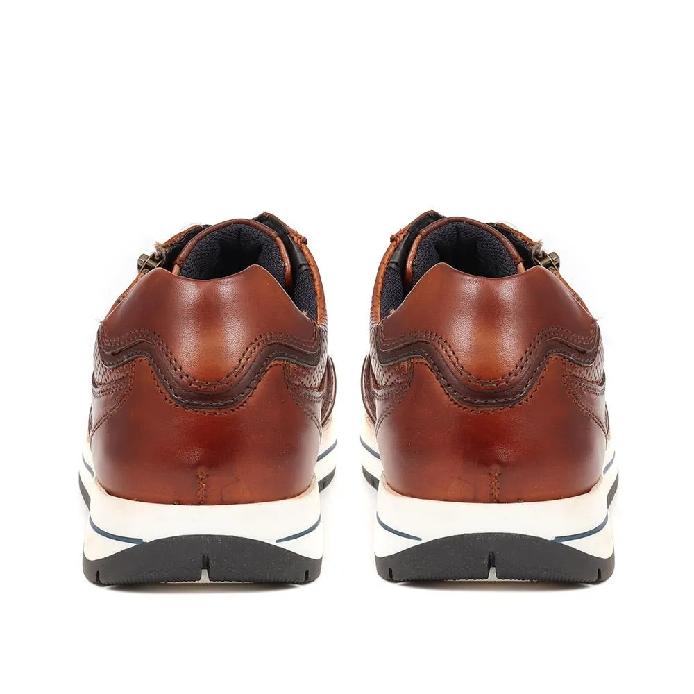 Leather Lace-up Trainers - PARK37001 / 323 393