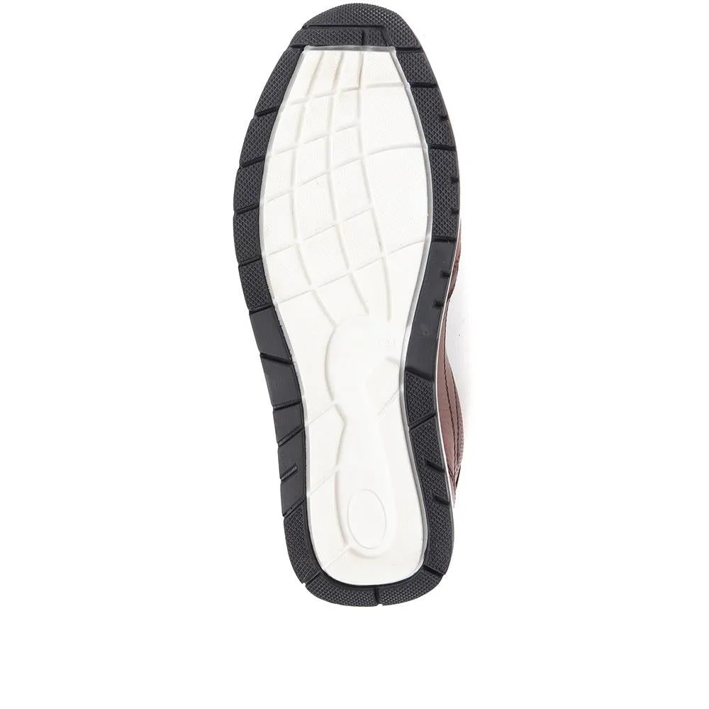 Leather Lace-up Trainers - PARK37001 / 323 393