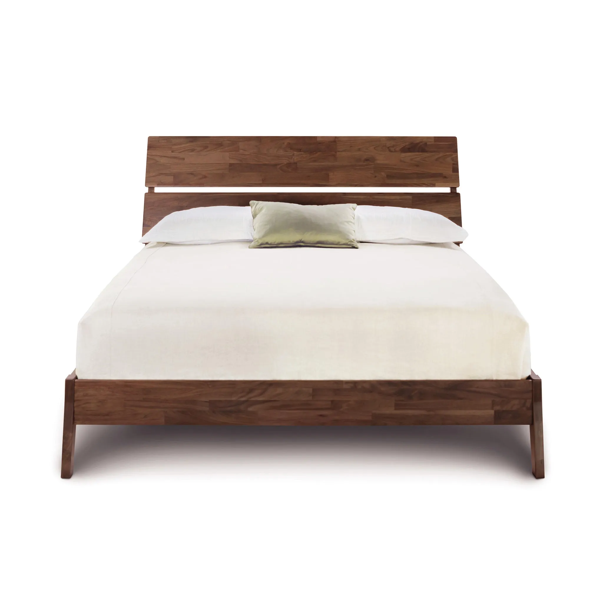 Linn Walnut Platform Bed - Priority Ship