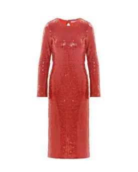 Sequins Orange Dress