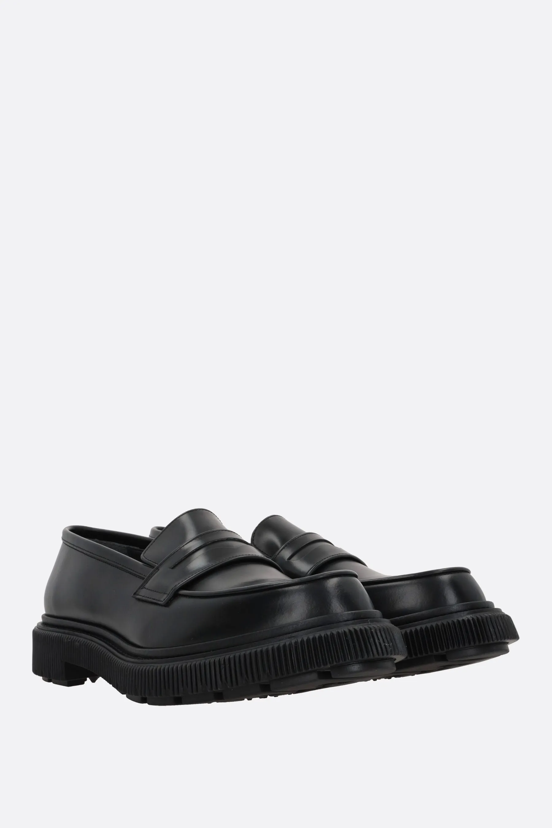 Type 159 brushed leather loafers